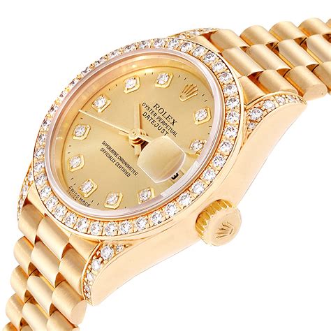 rolex gold watch women's.